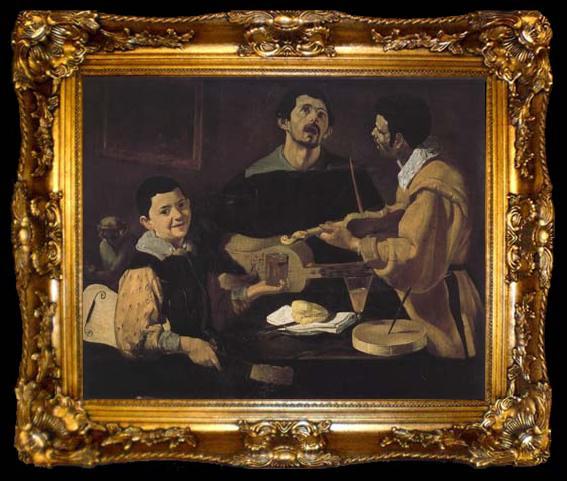 framed  Diego Velazquez Trois Musiciens (df02), ta009-2